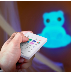 BIGBEN BTLSWBEAR - Enceinte sans fil lumineuse murale et veilleuse Ourson sur son nuage