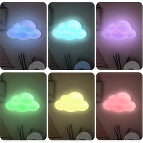BIGBEN BTLSWCLOUD - Enceinte sans fil lumineuse murale et veilleuse Nuage — image 3
