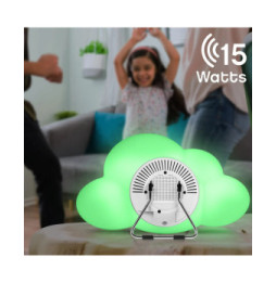 BIGBEN BTLSWCLOUD - Enceinte sans fil lumineuse murale et veilleuse Nuage