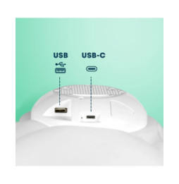 BIGBEN BTLSWCLOUD - Enceinte sans fil lumineuse murale et veilleuse Nuage