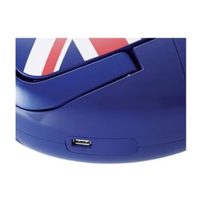 BigBen Connected Lecteur CD/Radio FM et MP3 CD58 à Motif Drapeau Anglais Bleu / Rouge — image 3