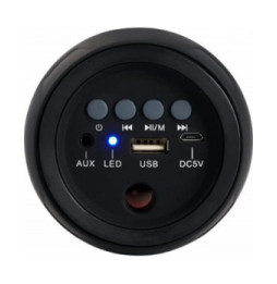 BigBen Enceinte Bluetooth 20W Compact avec Effets Lumineux et Dragonne Noir