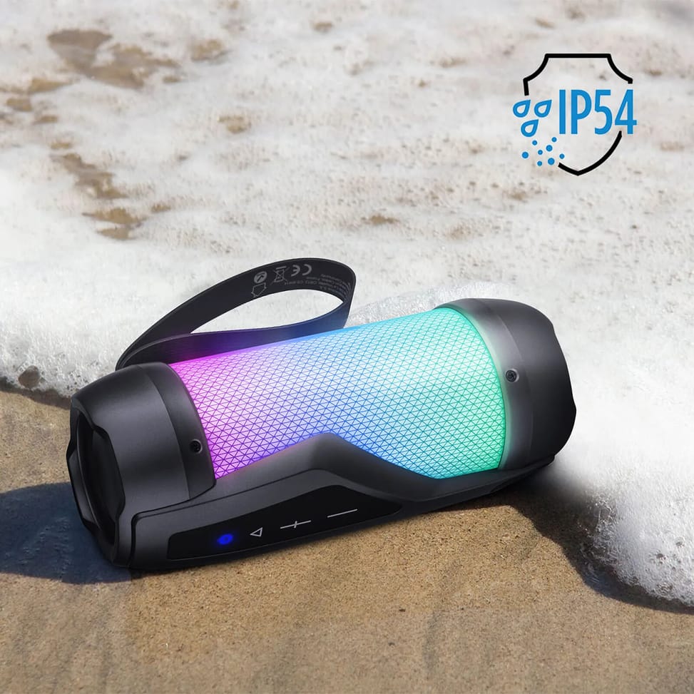 BigBen Enceinte Bluetooth Lumineuse 20W IPX54 Party Mini avec Sangle Noir — image 4