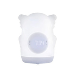 BigBen Enceinte Lumineuse Modèle Akso Fonction Double Alarme Programmable Gris