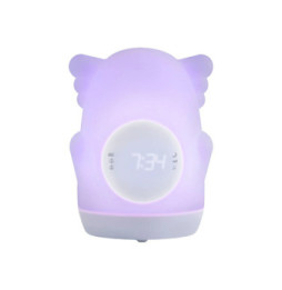 BigBen Enceinte Lumineuse Modèle Akso Fonction Double Alarme Programmable Gris
