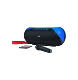BigBen Enceinte Sans Fil Lumineuse Modèle Party Lite Bluetooth 5.0 50W avec Sangle Noir