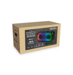 Bigben Interactive PARTYBTHPLH - Enceinte sans fil Lumineuse Portable avec Micro - Noir