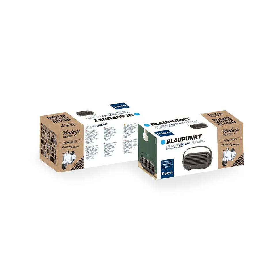 Blaupunkt Enceinte vintage bluetooth Bleu — image 3