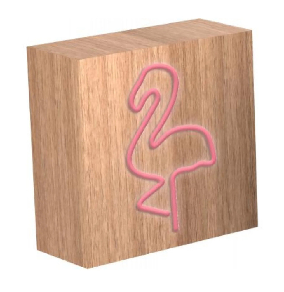 Color Block Enceinte Bluetooth 15W Lumineuse Modèle Néon S Flamingo ColorLight Beige