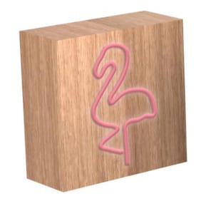 Color Block Enceinte Bluetooth 15W Lumineuse Modèle Néon S Flamingo ColorLight Beige