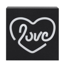 Color Block Enceinte Bluetooth 15W Lumineuse Modèle Néon S Love ColorLight Noir