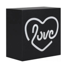 Color Block Enceinte Bluetooth 15W Lumineuse Modèle Néon S Love ColorLight Noir