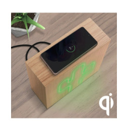 Color Block Enceinte Bluetooth 15W Néon Lumineuse L avec Charge Induction Cactus ColorLight Vert