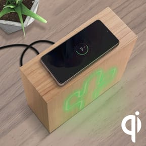 Color Block Enceinte Bluetooth 15W Néon Lumineuse L avec Charge Induction Cactus ColorLight Vert — image 5