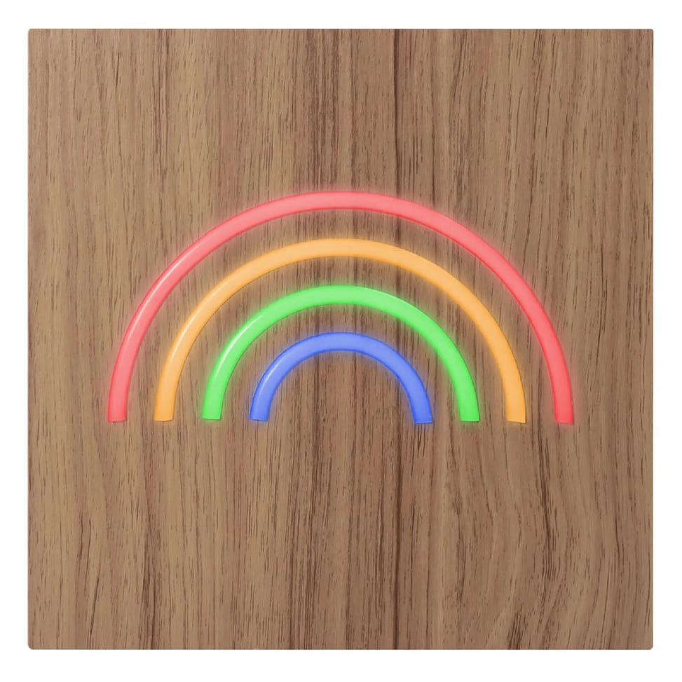 Color Block Enceinte Bluetooth 15W Néon Lumineuse L avec Charge Induction Rainbow ColorLight Multicolore — image 3