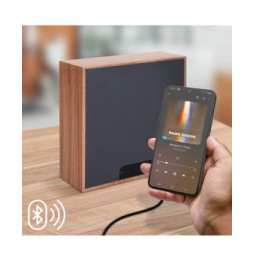 Color Block Enceinte Bluetooth Néon Lumineuse L Charge Induction Flamingo ColorLight Rose