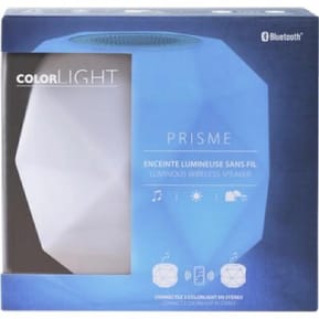 Color Block Enceinte Lumineuse Bluetooth 4.1 IPX5 ColorLight Modèle Prisme Blanc — image 4