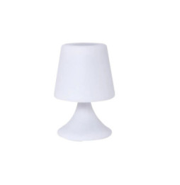 Color Block Lampe Enceinte 2 en 1 Bluetooth 4.0 Outdoor Lumineuse Blanc