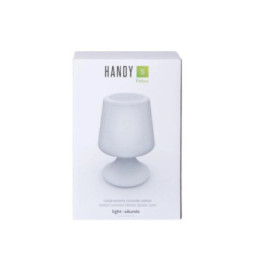 Color Block Lampe Enceinte 2 en 1 Bluetooth 4.0 Outdoor Lumineuse Blanc