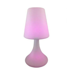 Color Block Lampe Enceinte Bluetooth 4.1 Lumineuse 60W IPX6 avec Câble Micro USB Blanc