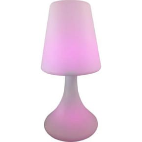 Color Block Lampe Enceinte Bluetooth 4.1 Lumineuse 60W IPX6 avec Câble Micro USB Blanc