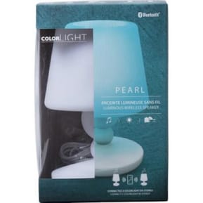 Color Block Lampe Enceinte Bluetooth 4.2 15W Lumineuse Modèle Pearl ColorLight Blanc — image 5
