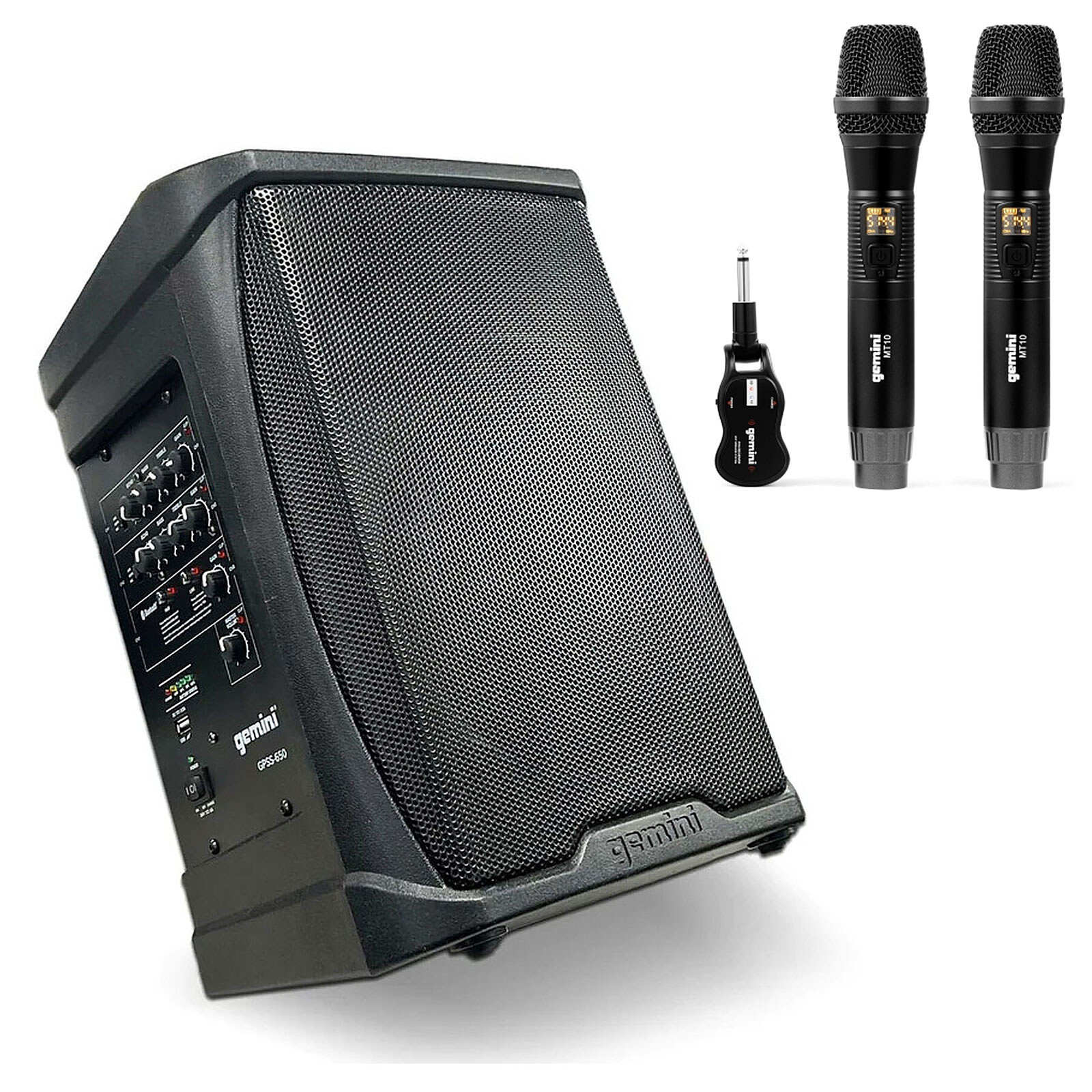 Gemini GMU-M200 UHF Dubbel Draadloos Microfoonsysteem Gemini GMU-M200 UHF Dubbel Draadloos Microfoonsysteem