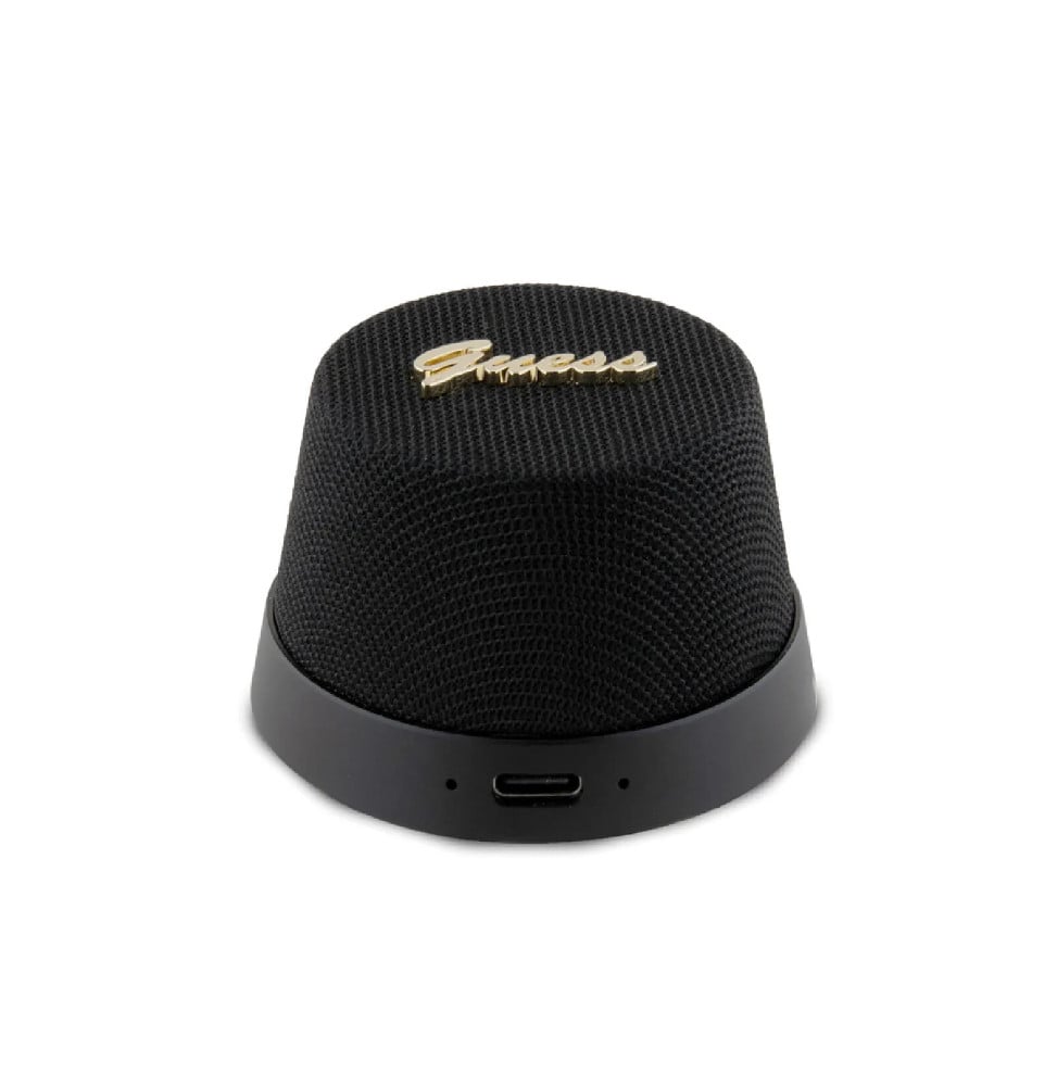 Guess Enceinte Bluetooth 5.3 3W Compatible MagSafe avec Micro et Réducteur de Bruit Noir