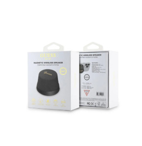 Guess Enceinte Bluetooth 5.3 3W Compatible MagSafe avec Micro et Réducteur de Bruit Noir