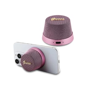 Guess Enceinte Bluetooth 5.3 3W Compatible MagSafe avec Micro et Réducteur de Bruit Rose — image 2