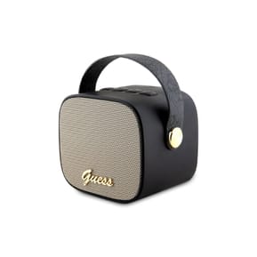 Guess Enceinte Bluetooth 5.3 Compacte 5W avec Sangle de Transport en Cuir Motif 4G Noir — image 2