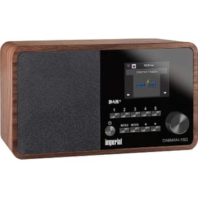 Imperial Radio Hybrid Compacte DAB+ / FM / Internet DABMAN i150 Aspect Bois Marron