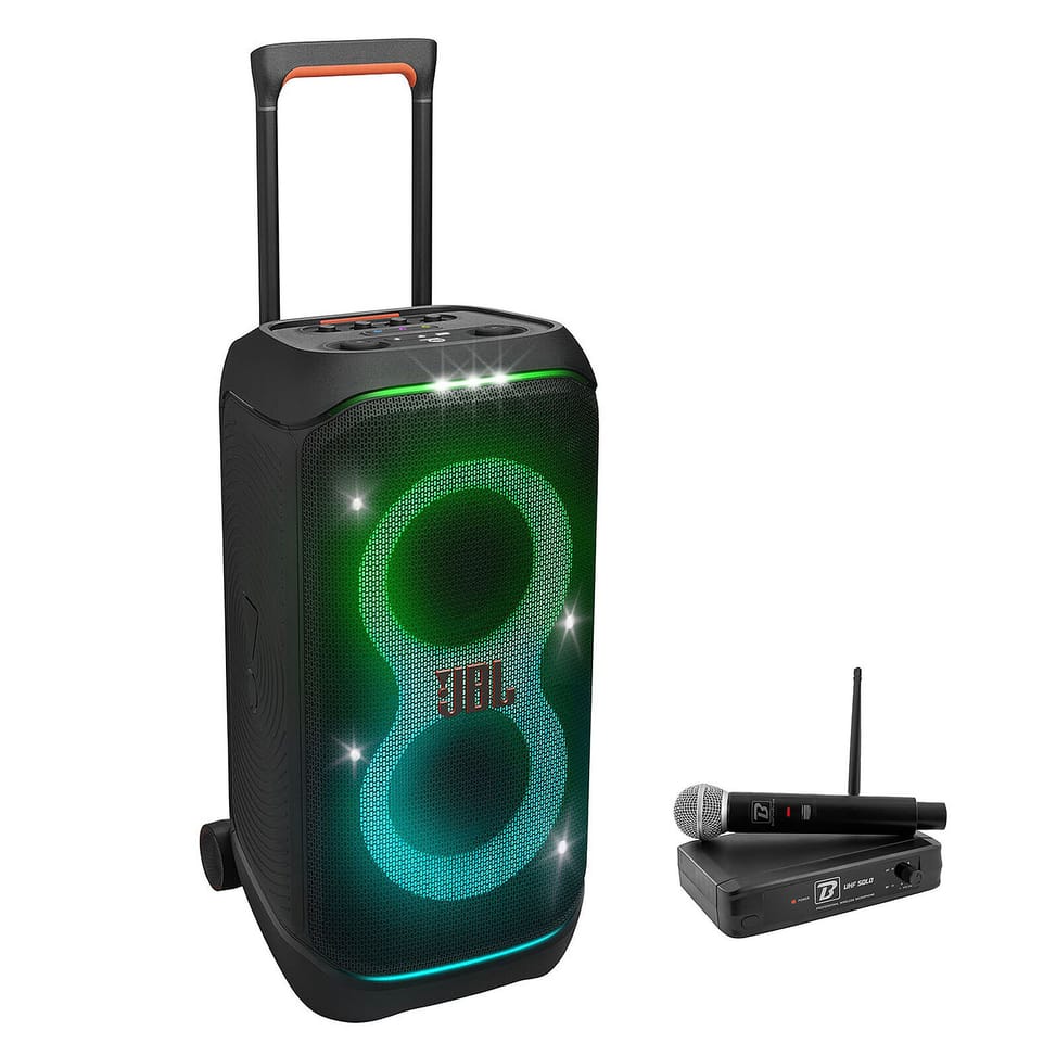 JBL PartyBox Stage 320 + BoomTone DJ UHF Solo F2 — image 1