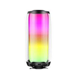 LinQ Enceinte Bluetooth LED RGB Multicolore Étanche IPX6 Son puissant 8W Noir
