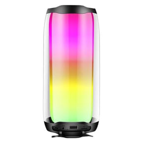 LinQ Enceinte Bluetooth LED RGB Multicolore Étanche IPX6 Son puissant 8W Noir — image 2