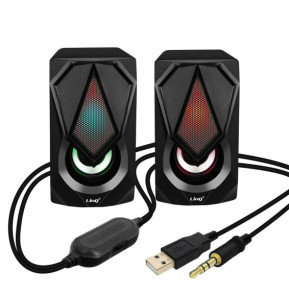 LinQ Enceinte Filaire Jack 3.5mm + USB 3W x 2...