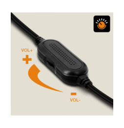 LinQ Enceinte Filaire Jack 3.5mm + USB 3W x 2 LED RVB Bouton Intégré A4000 Noir