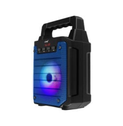 LinQ Enceinte lumineuse Bleu Bluetooth Compatible Micro,