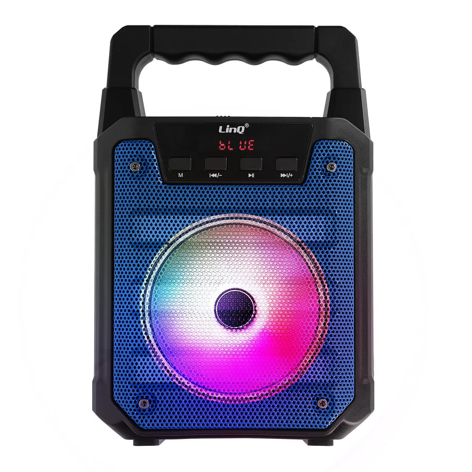 LinQ Enceinte lumineuse Bleu Bluetooth Compatible Micro, — image 2