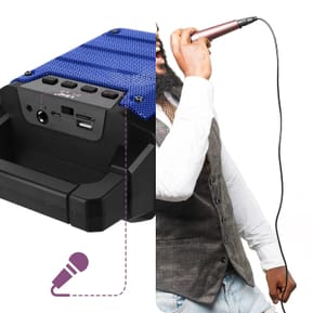LinQ Enceinte lumineuse Bleu Bluetooth Compatible Micro, — image 4