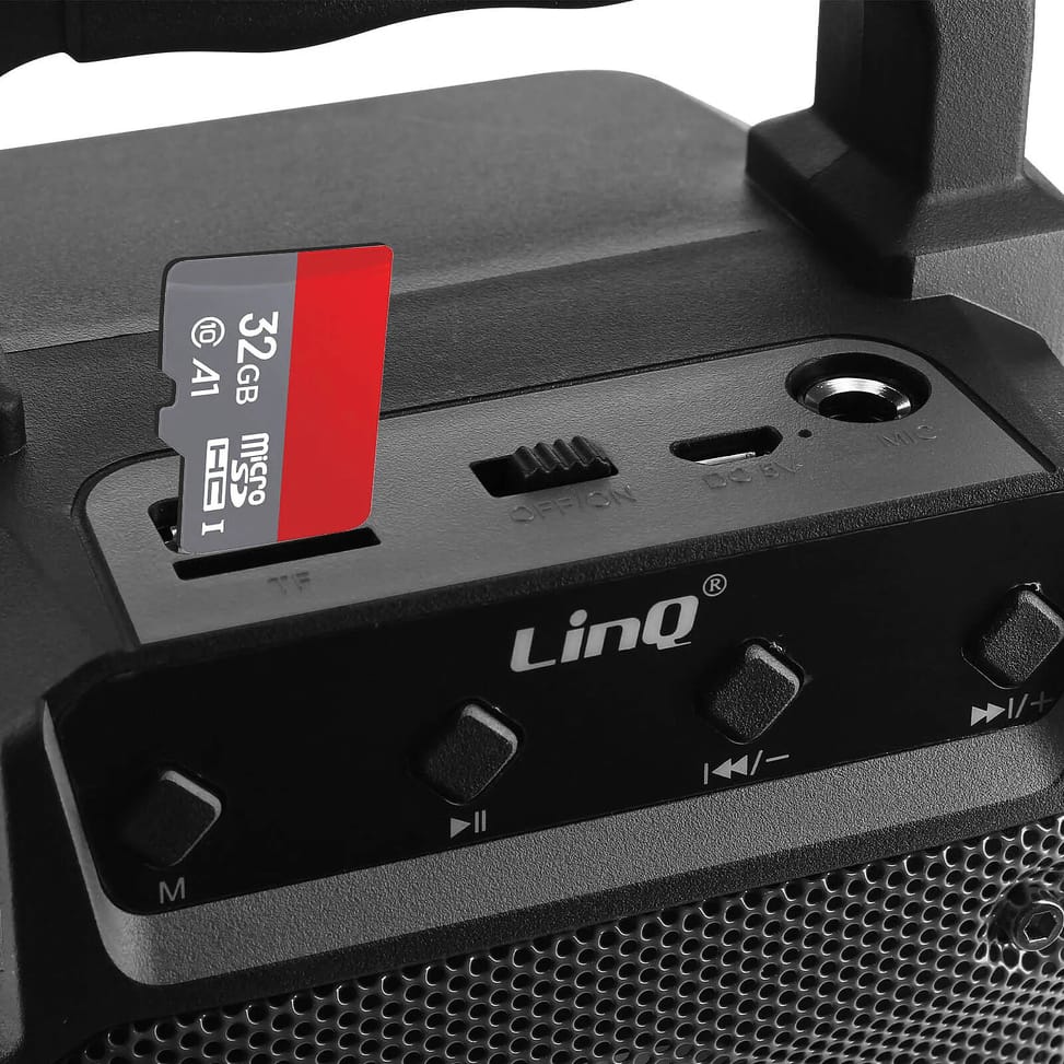 LinQ Enceinte lumineuse sans fil Noir, Design Compact et Portable — image 5