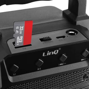 LinQ Enceinte lumineuse sans fil Noir, Design Compact et Portable — image 5