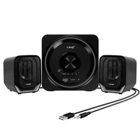 LinQ Enceinte PC Bluetooth avec Prise Jack 3.5mm + USB - Port Micro SD Noir — image 2