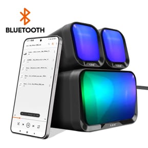 LinQ Enceinte PC Bluetooth avec Prise Jack 3.5mm Noir — image 3