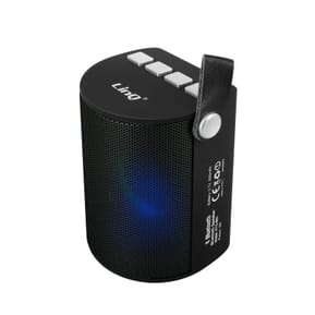 LinQ Enceinte Sans-fil Bluetooth LED Multicolore Radio FM Port USB micro SD Noir