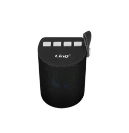 LinQ Enceinte Sans-fil Bluetooth LED Multicolore Radio FM Port USB micro SD Noir