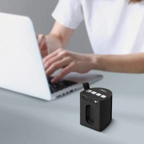 LinQ Enceinte Sans-fil Bluetooth LED Multicolore Radio FM Port USB micro SD Noir — image 3