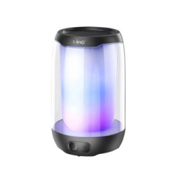 LinQ Mini Enceinte Bluetooth 5W LED RGB Compact Portable Étanche IPX6 Noir