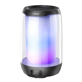 LinQ Mini Enceinte Bluetooth 5W LED RGB Compact Portable Étanche IPX6 Noir
