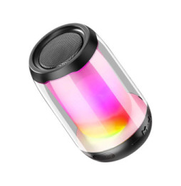 LinQ Mini Enceinte Bluetooth 5W LED RGB Compact Portable Étanche IPX6 Noir